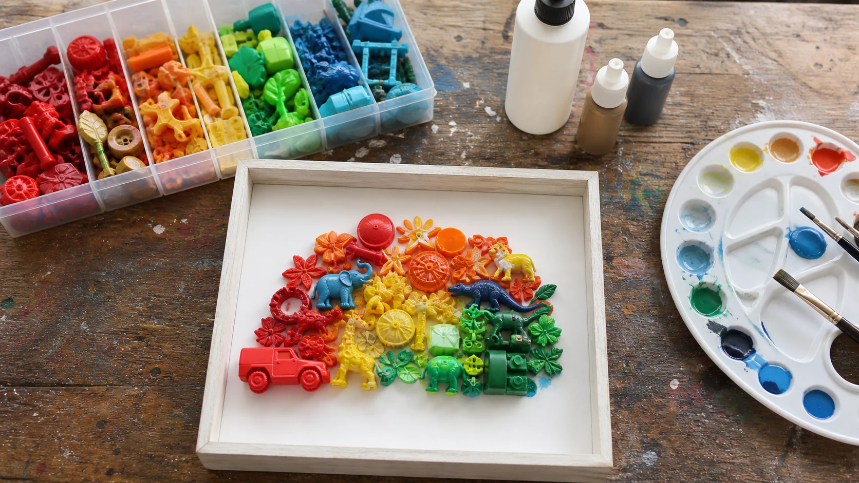 Reaproveitar brinquedos antigos Materiais para criar arte com brinquedos antigos